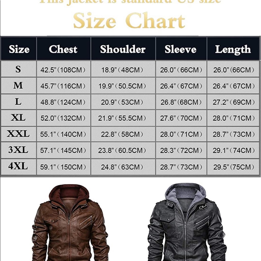 🔥HP💎Men’s Large Jacket with Removable Hood💎🔥🎄PerfectGift🎄 - Picture 7 of 7